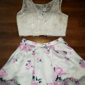 • two piece homecoming dress